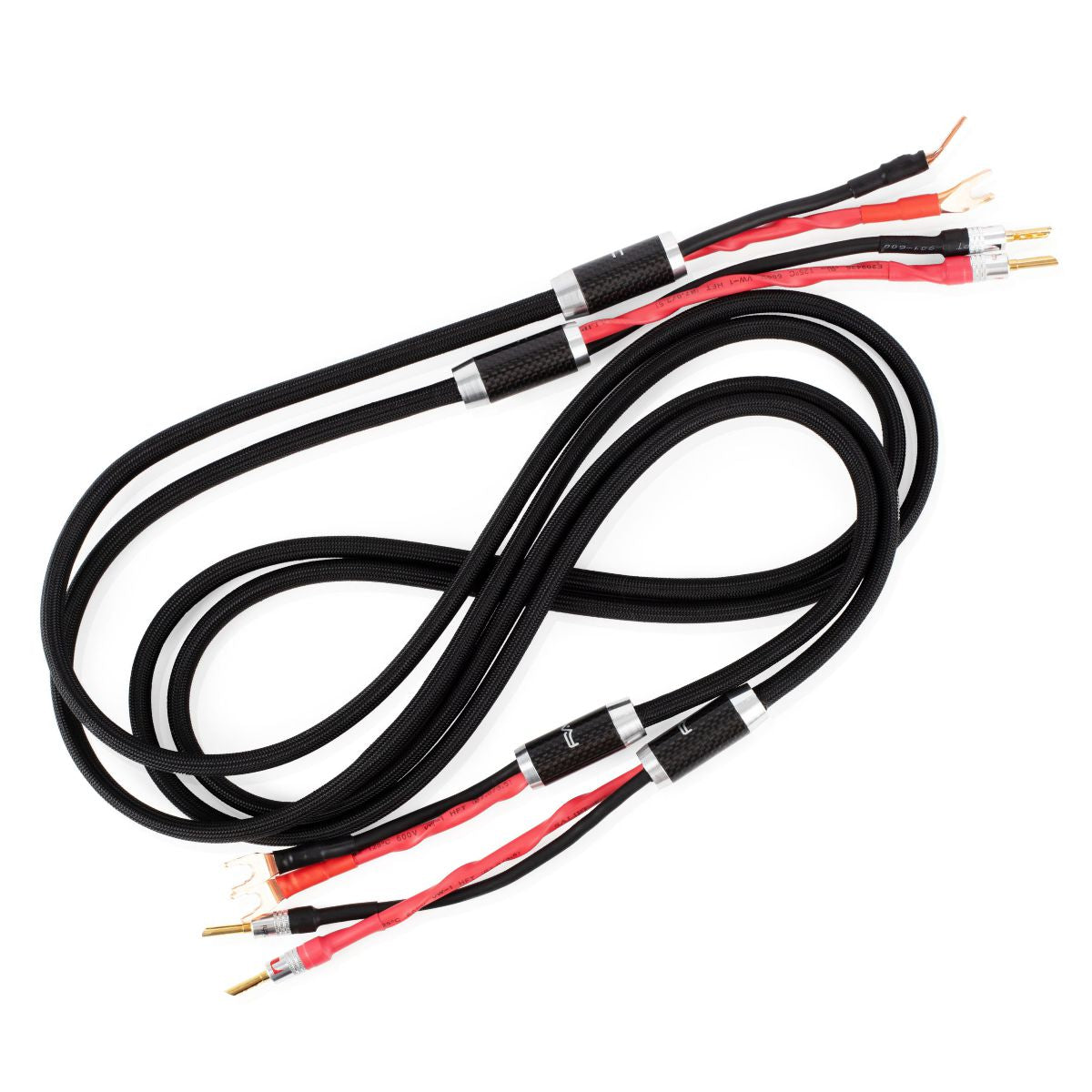 Pure Fine Silver & 99.9 OFC (Copper) Combination Speaker Cable Set (P