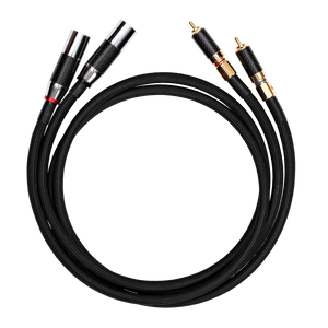 PURE FINE SILVER - Unbalanced RCA to XLR Male Interconnect Cables (Sapphire Range) 1 x Pair