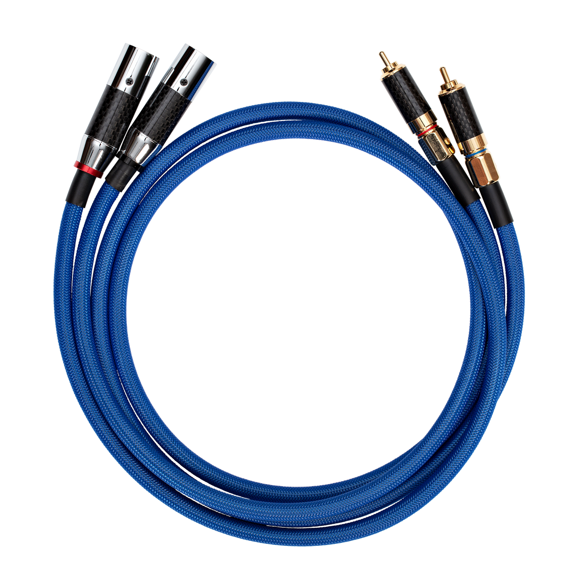 Unbalanced Rca To Xlr PURE FINE SILVER - Unbalanced RCA to XLR Male Interconnect Cables (Sap ...